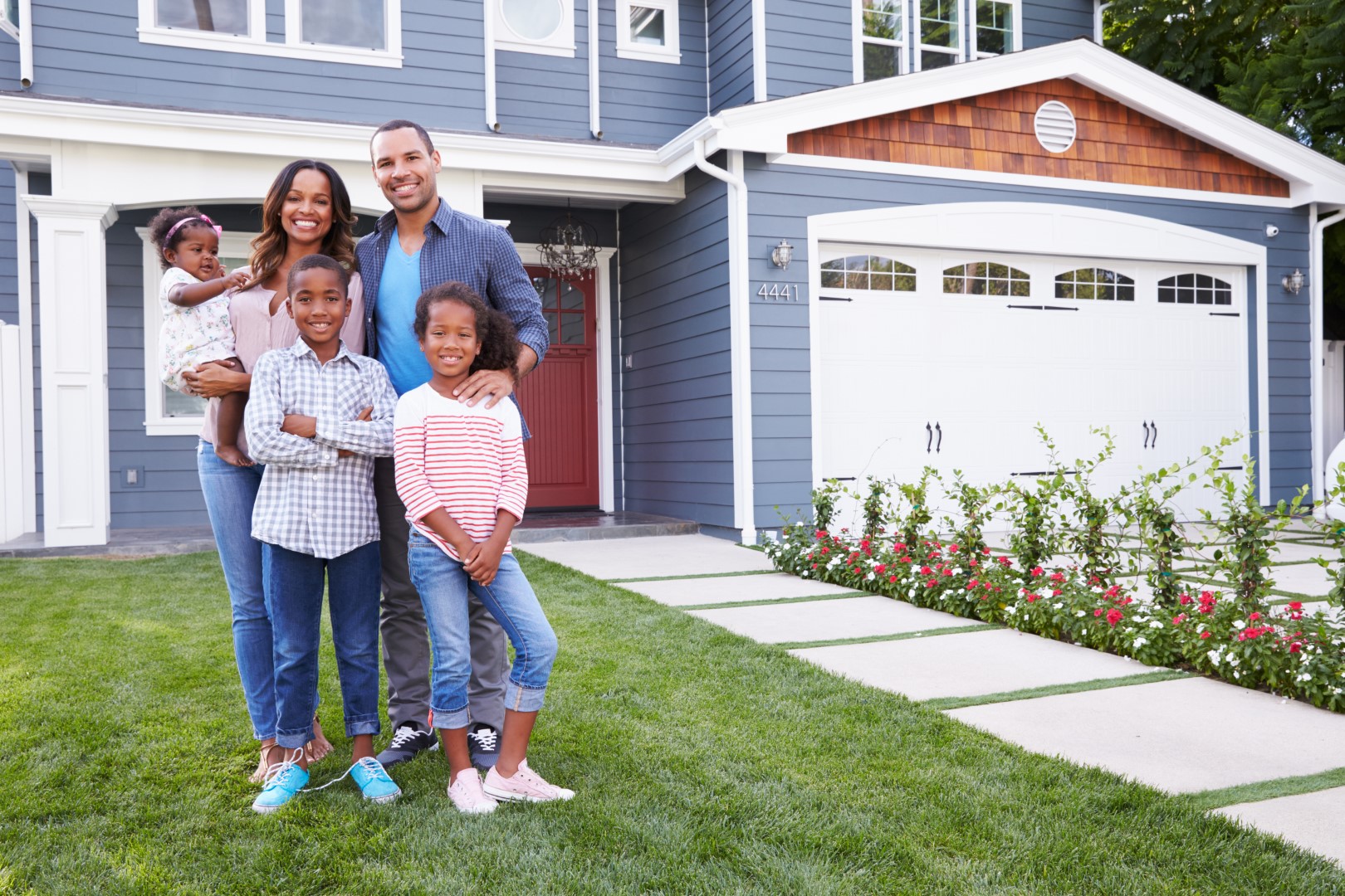 Happy family excited about their new home thanks to updates from 149Photos